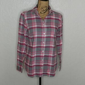 J. Crew Mercantile Plaid Button Down Shirt Size XS